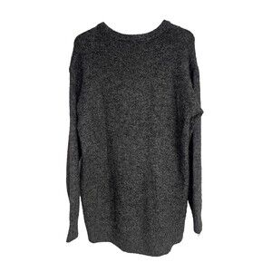 Old Navy Women’s Go-Recycled Grey Crew Neck Sweater Tunic Oversized Size M Tall